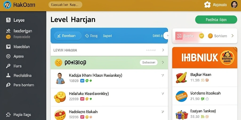 Tampilan menu utama yang intuitif dan menarik.