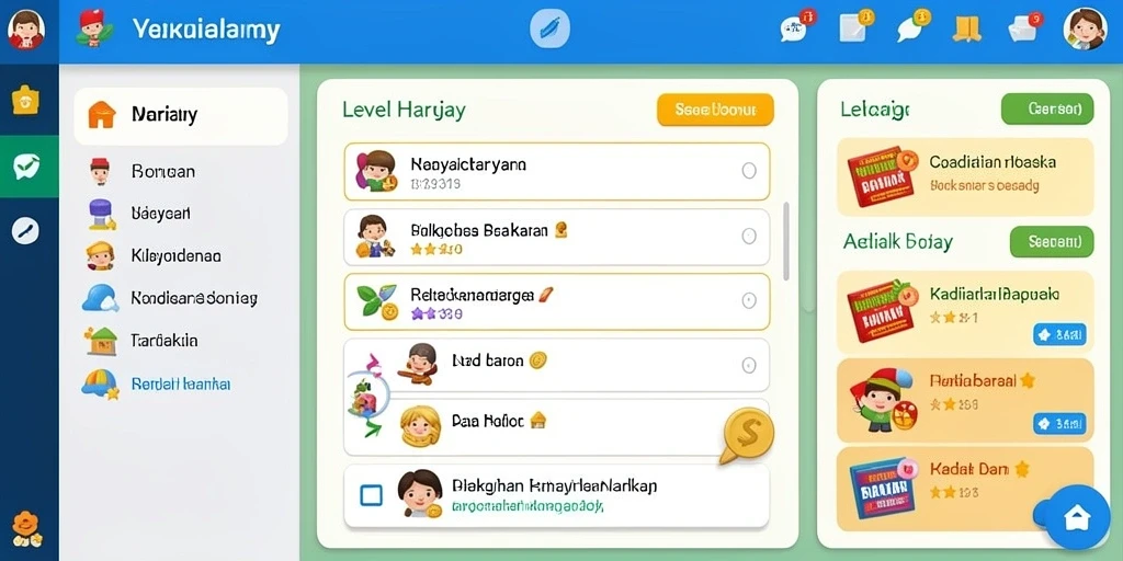 Screenshot menampilkan antarmuka pengguna yang ramah dan menarik.