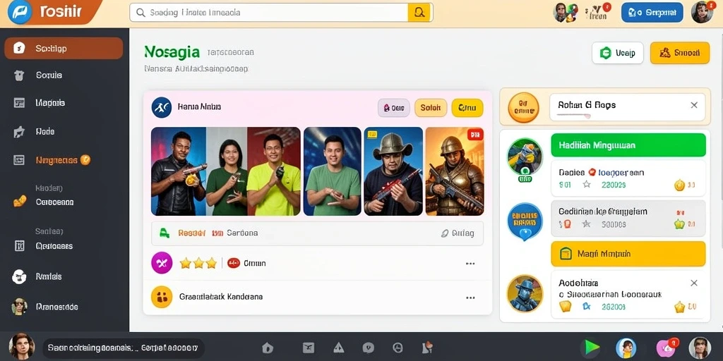 Tampilan beranda aplikasi PGBET yang interaktif.