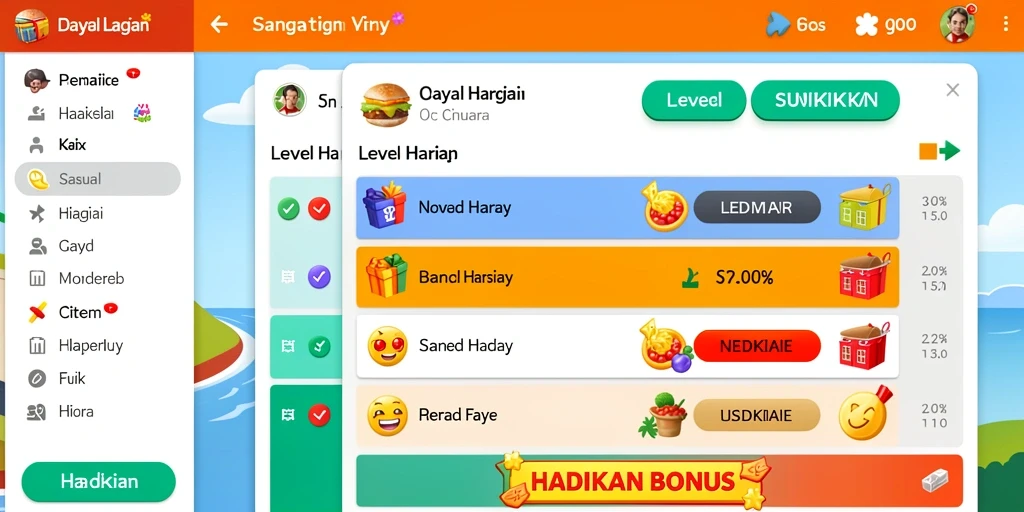 Tampilan antarmuka yang user-friendly dan mudah dinavigasi.